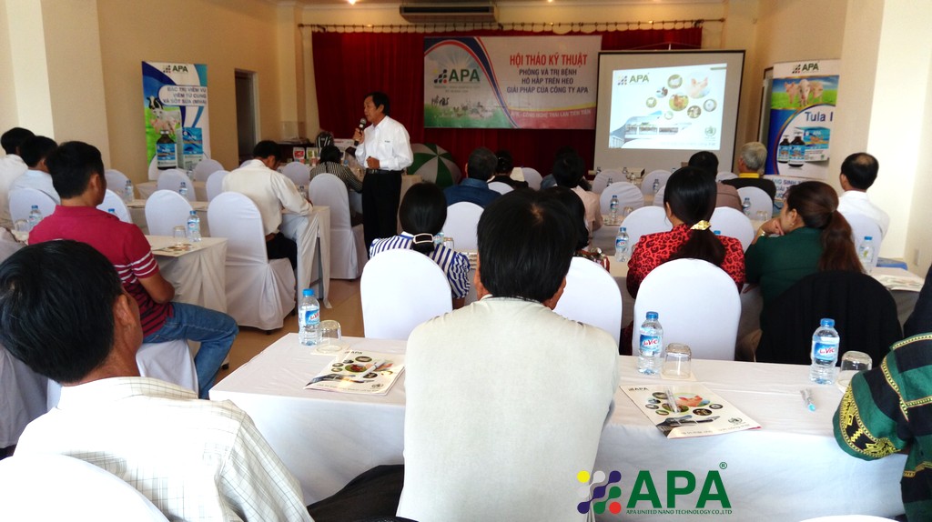 Hội thảo phòng và trị bệnh đường hô hấp trên heo trong mùa mưa - Giải pháp của công ty APA 30/09/2016 tại Kon Tum.
